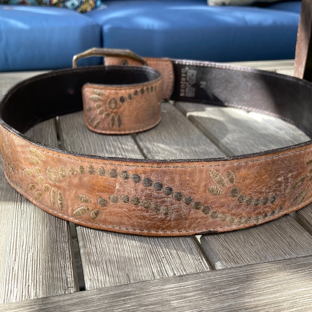 BED/STU cobbler series leather belt